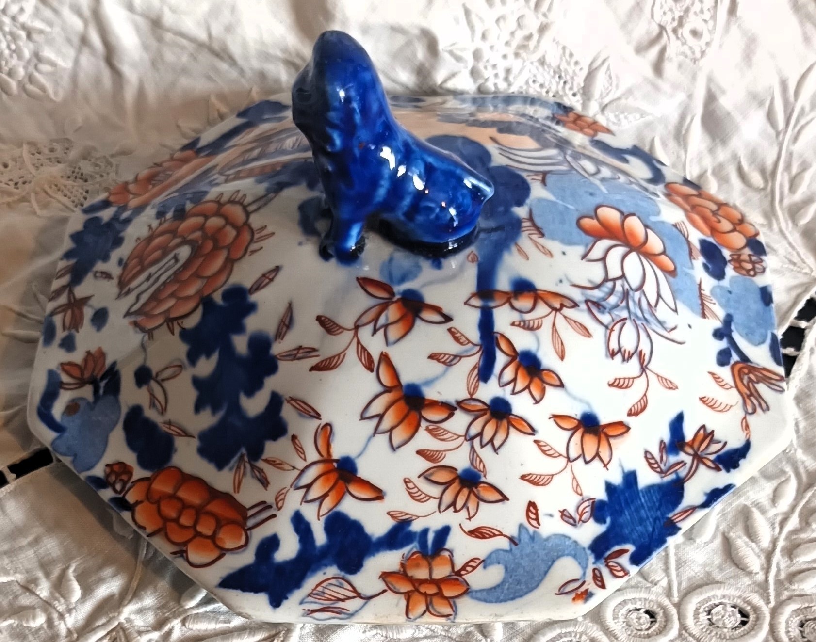 Antique English Georgian Mason's Ironstone Tureen and Cover - Image 10